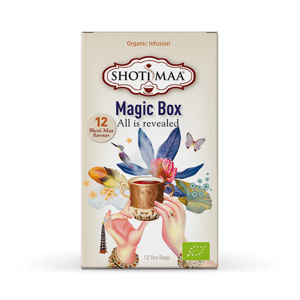 Magic Box – Všetko je odhalené 7 čakier a 5 prvkov Kolekcia čajov 12x2g 