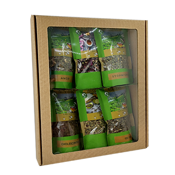 Darčekové balenie bylinných čajov Apothea 6x50g